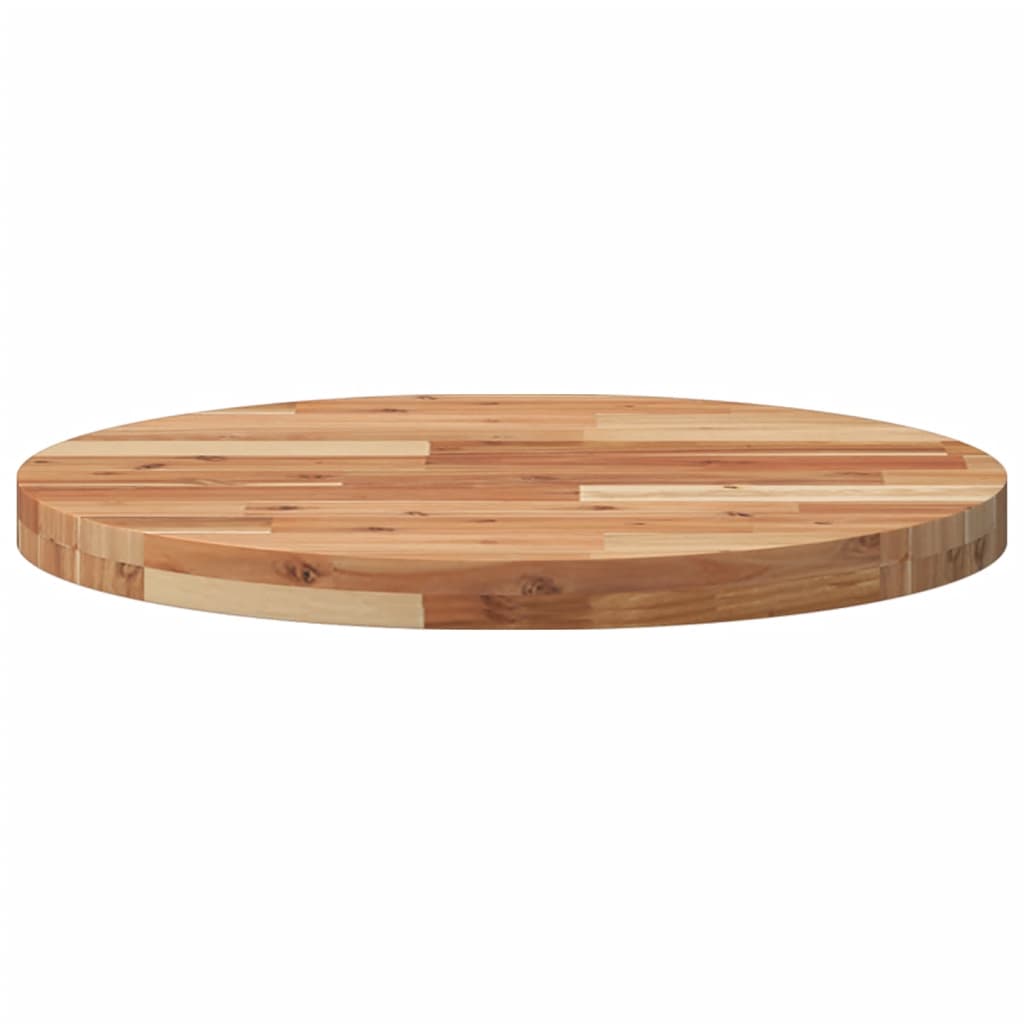 vidaXL Tablero de mesa redondo madera maciza de acacia Ø60x4 cm - Image 4