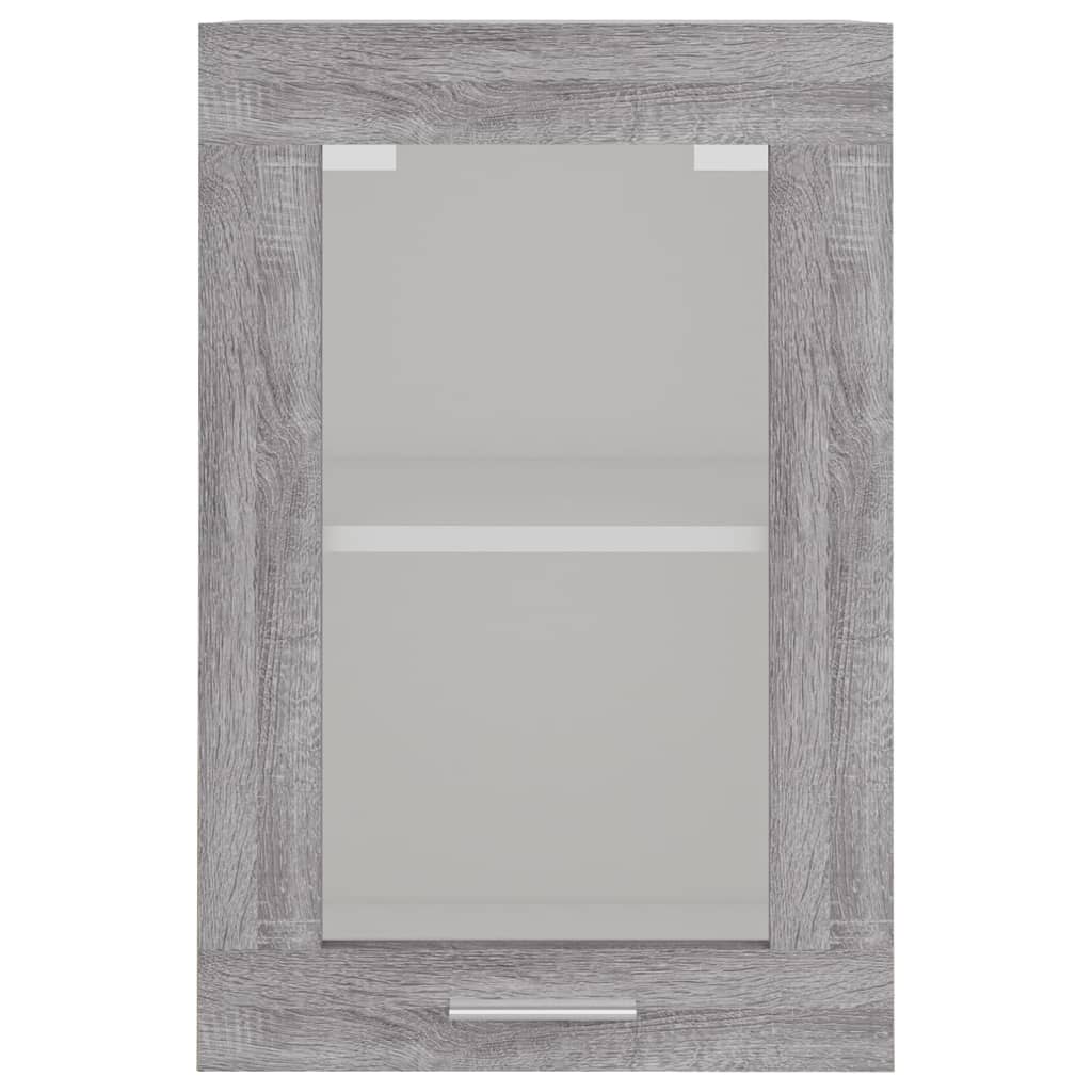 vidaXL Vitrina colgante "Lyon" gris Sonoma 40x31x60 cm madera de ingeniería - Image 5