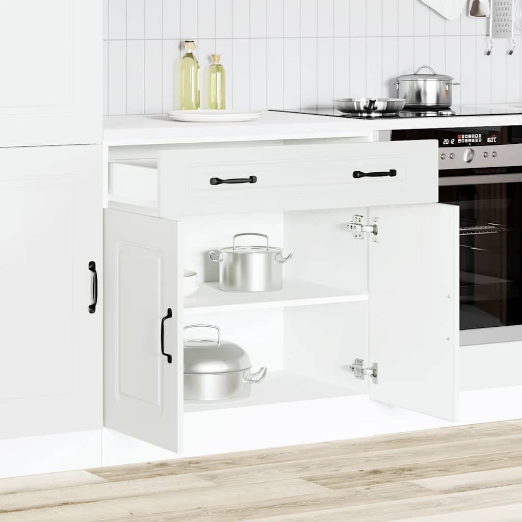 vidaXL Mueble bajo de cocina Kalmar madera de ingeniería blanca