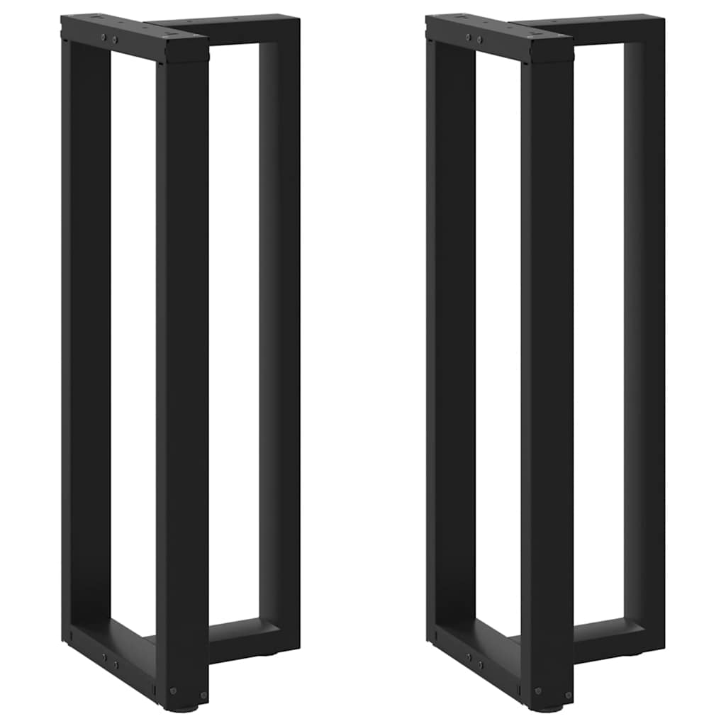 vidaXL Patas para mesa de bar en forma de T (2 unidades), color negro, 40 x 35 x (110-111) cm, acero