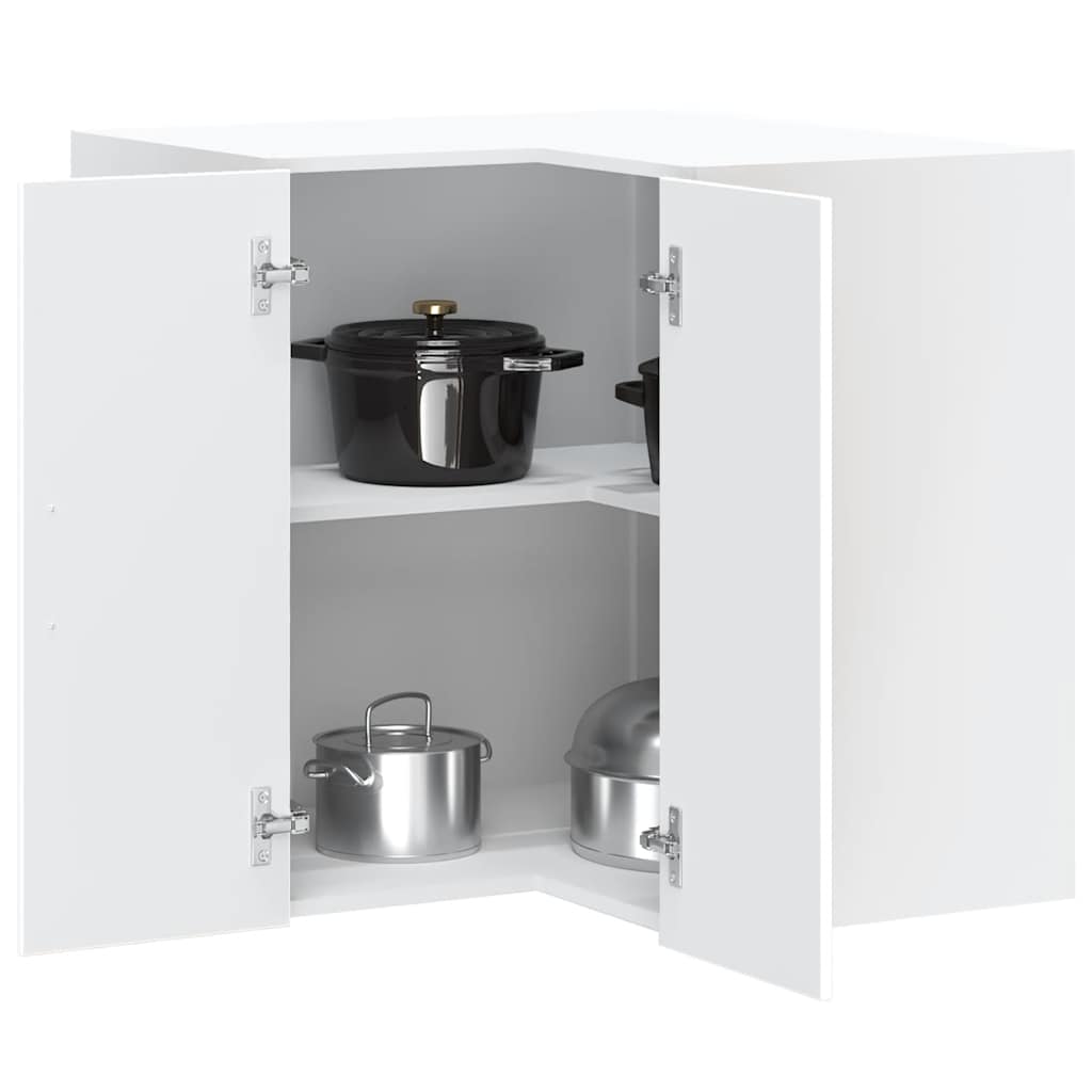 vidaXL Mueble de cocina esquina pared Lucca madera ingeniería blanca