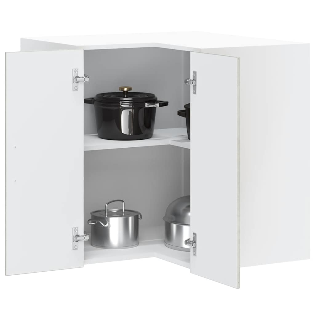 vidaXL Mueble esquinero cocina Porto madera contrachapada gris cemento