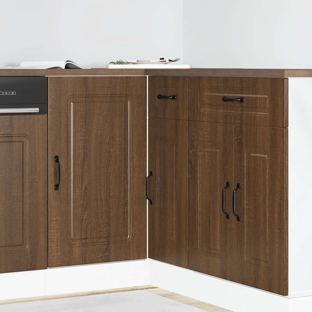 vidaXL Mueble bajo de cocina Kalmar madera ingeniería de roble marrón