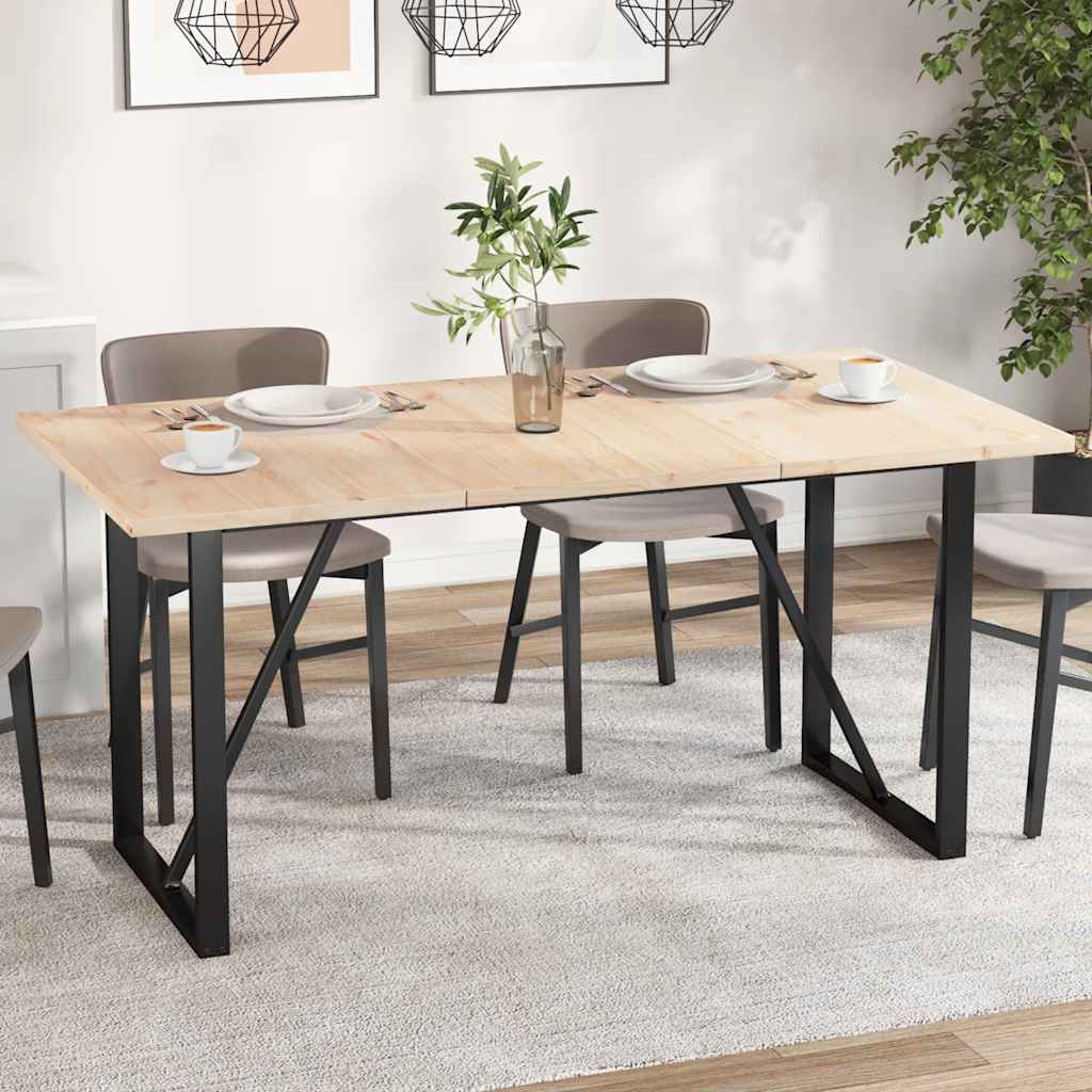 vidaXL Tablero de mesa rectangular 3 uds madera de pino 80x53x2,5 cm