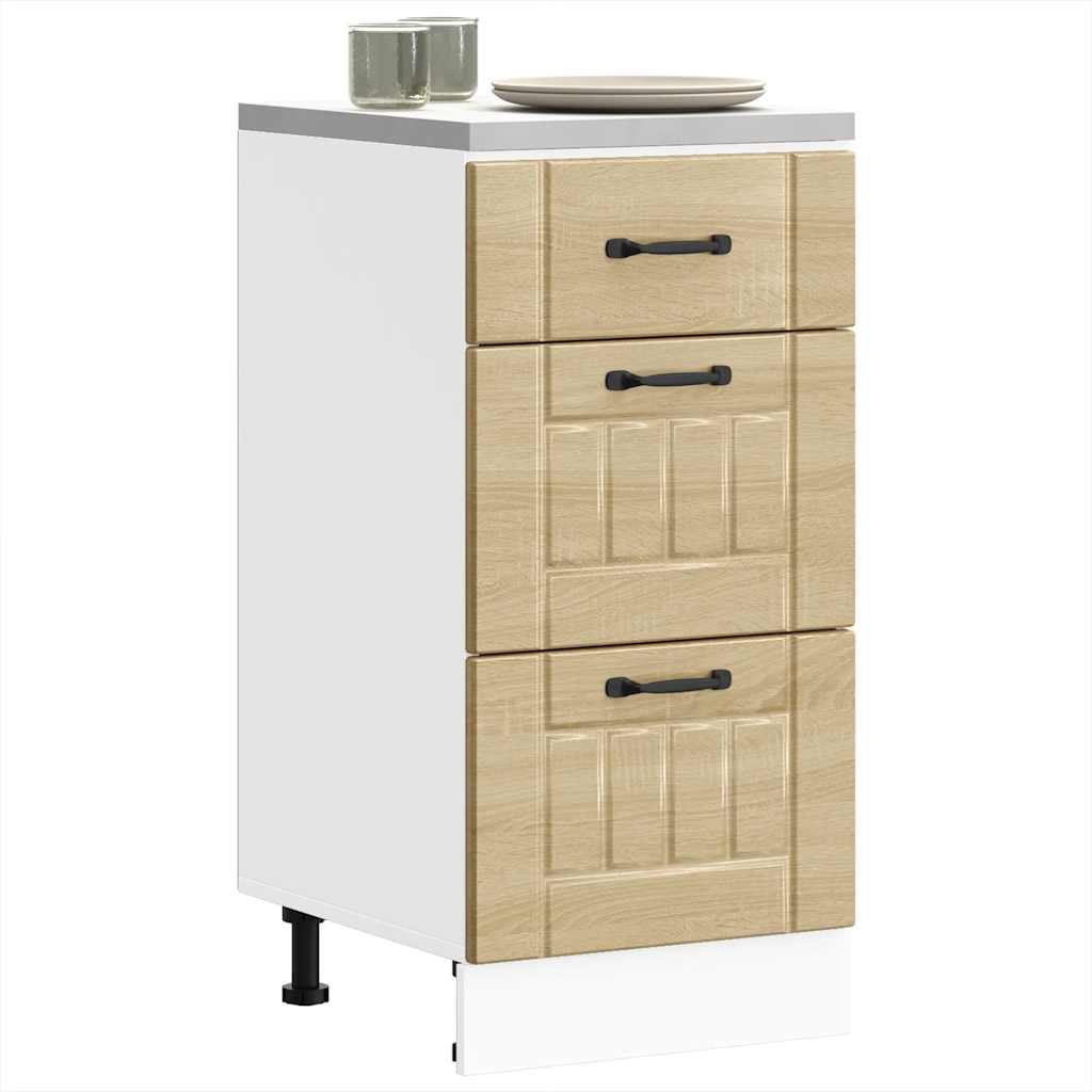 vidaXL Mueble bajo de cocina Lucca roble sonoma