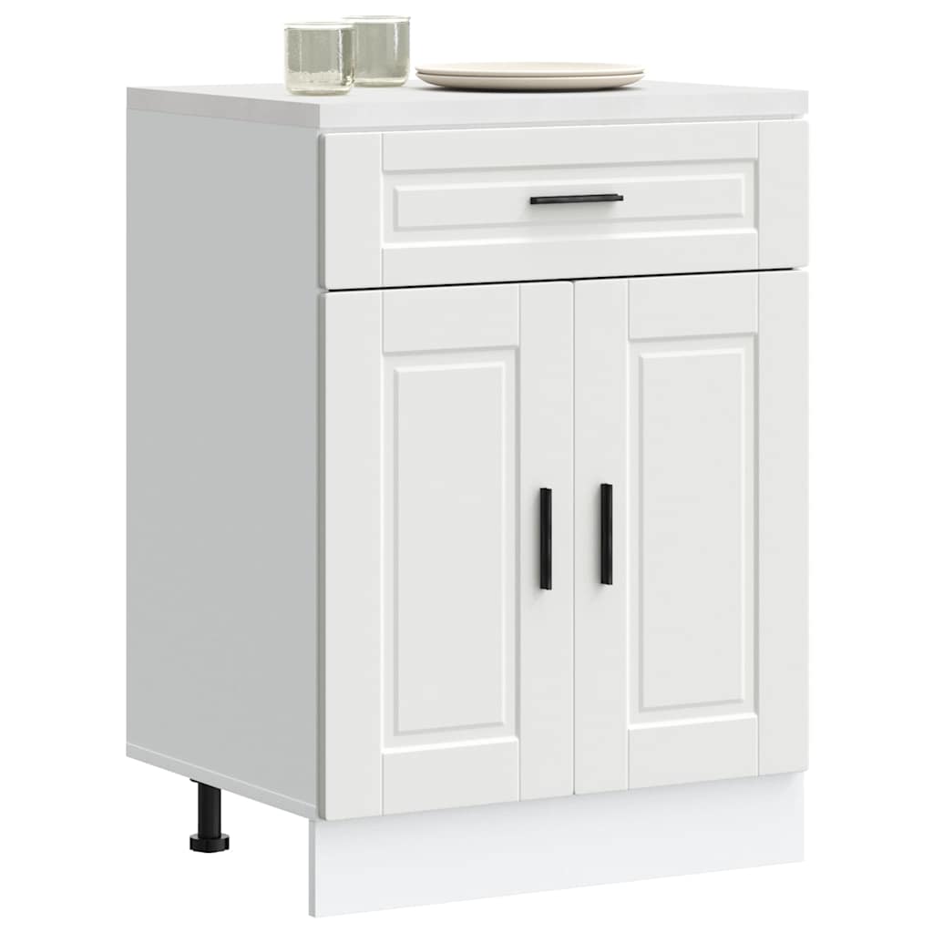 vidaXL Mueble bajo de cocina Porto madera contrachapada blanca