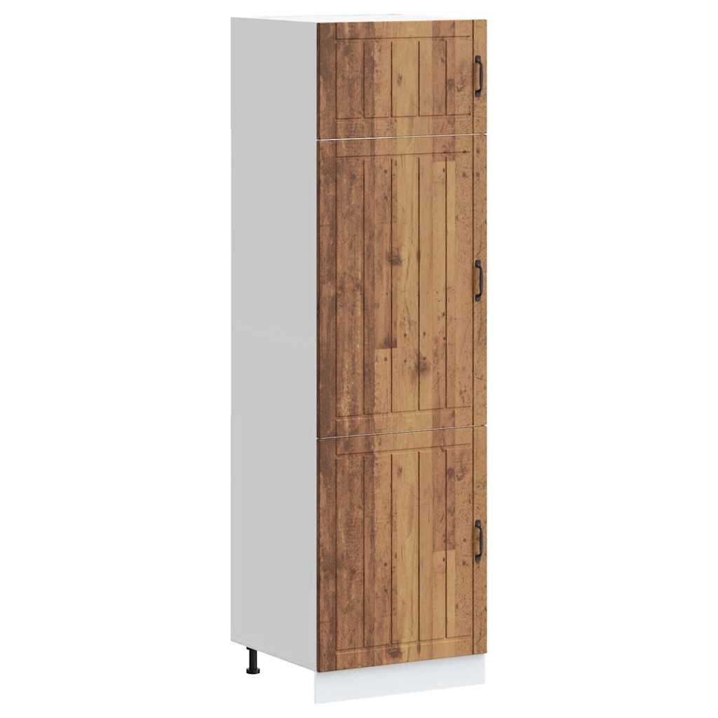 vidaXL Mueble de cocina Lucca de madera contrachapada madera vieja