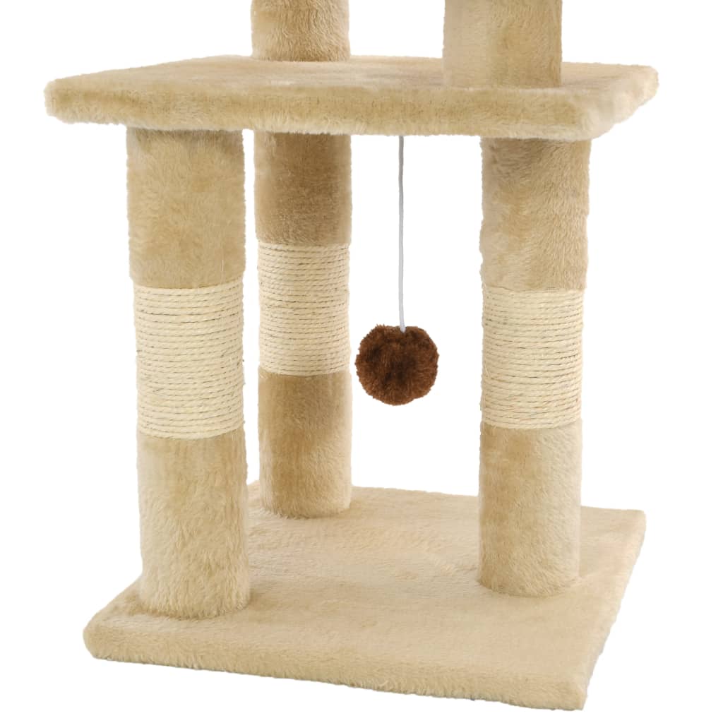 vidaXL Rascador para gatos con postes de sisal 65 cm beige - Image 5
