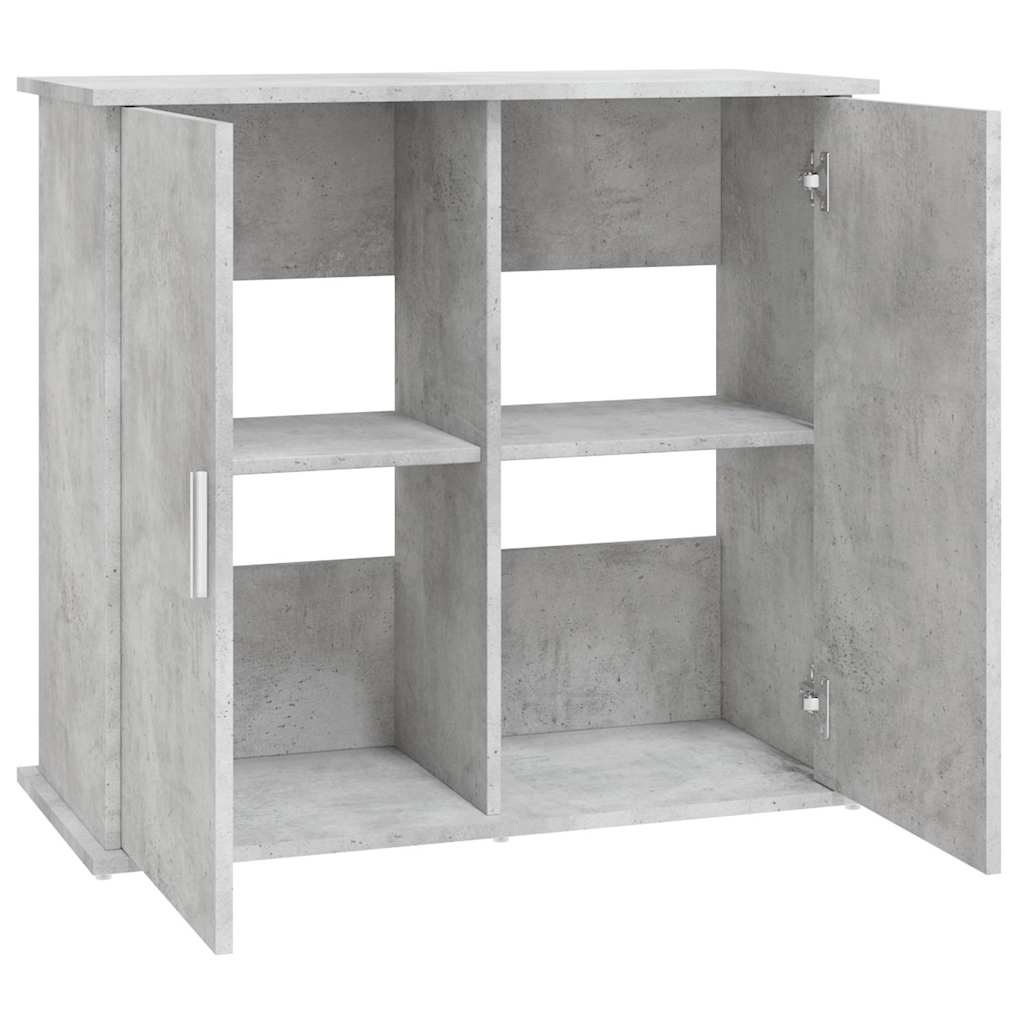 vidaXL Soporte para acuario de hormigón gris 81x36x73 cm de madera sintética - Image 6