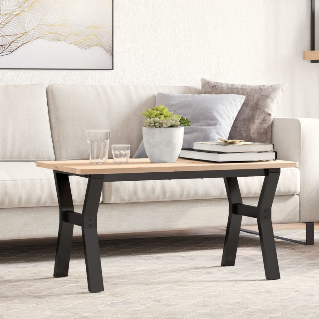 vidaXL Patas de mesa de centro estructura Y acero 80x40x43 cm