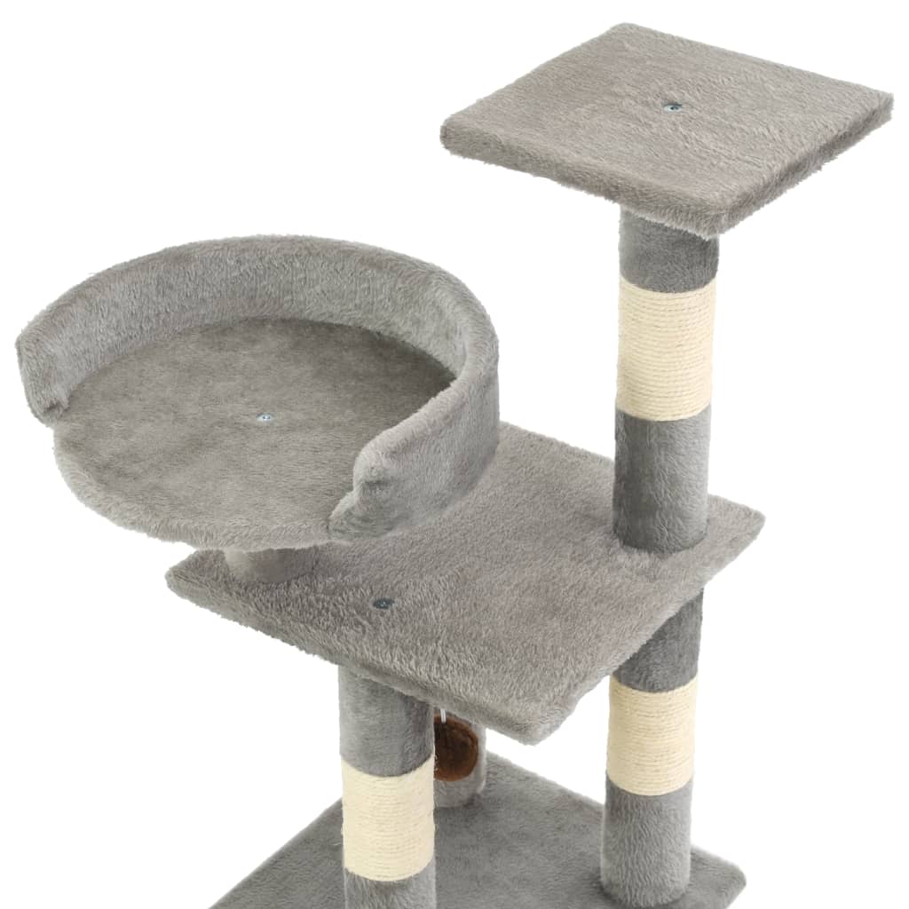 vidaXL Rascador para gatos con postes de sisal 65 cm gris - Image 4