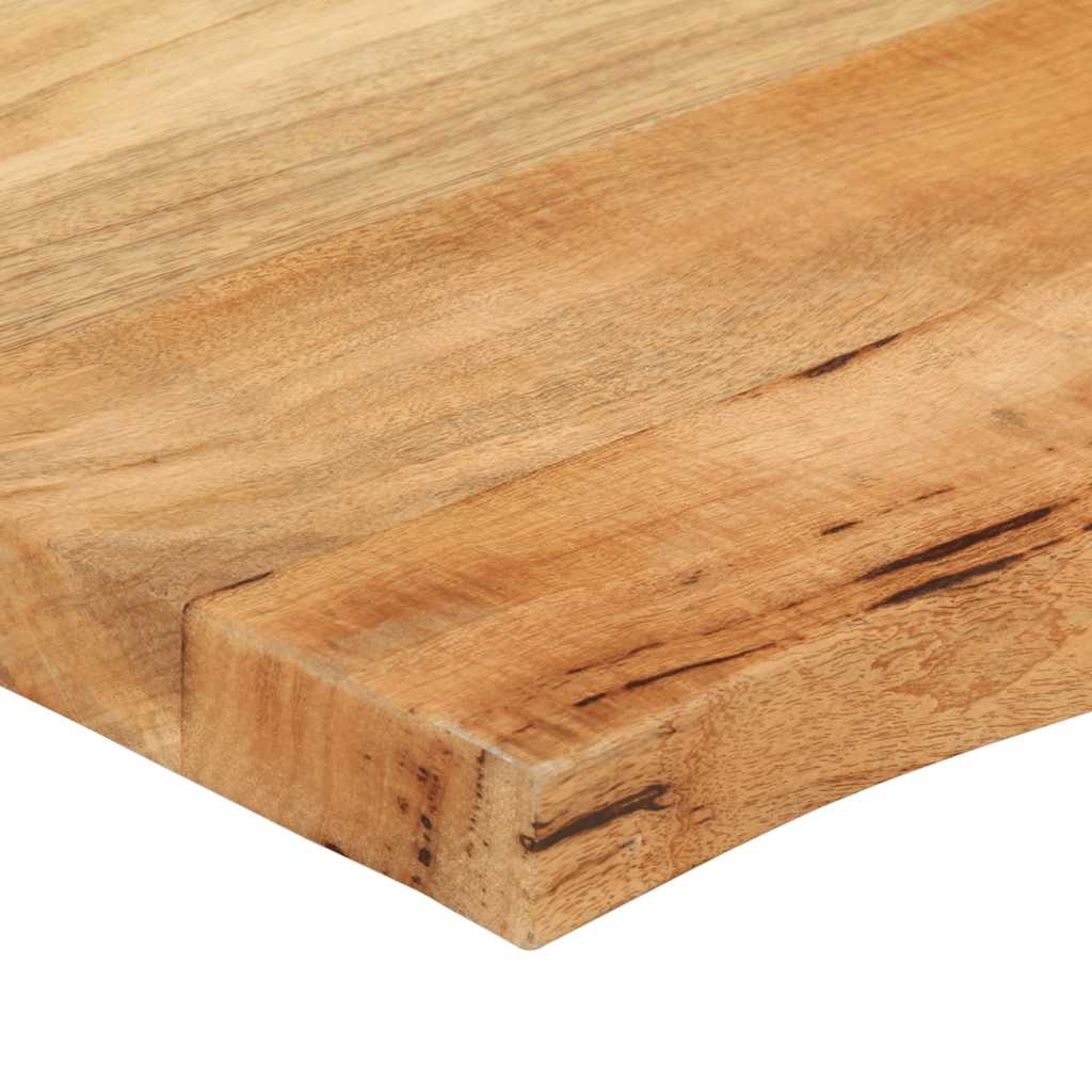 vidaXL Tablero de mesa borde natural madera maciza mango 40x40x2,5 cm - Image 6