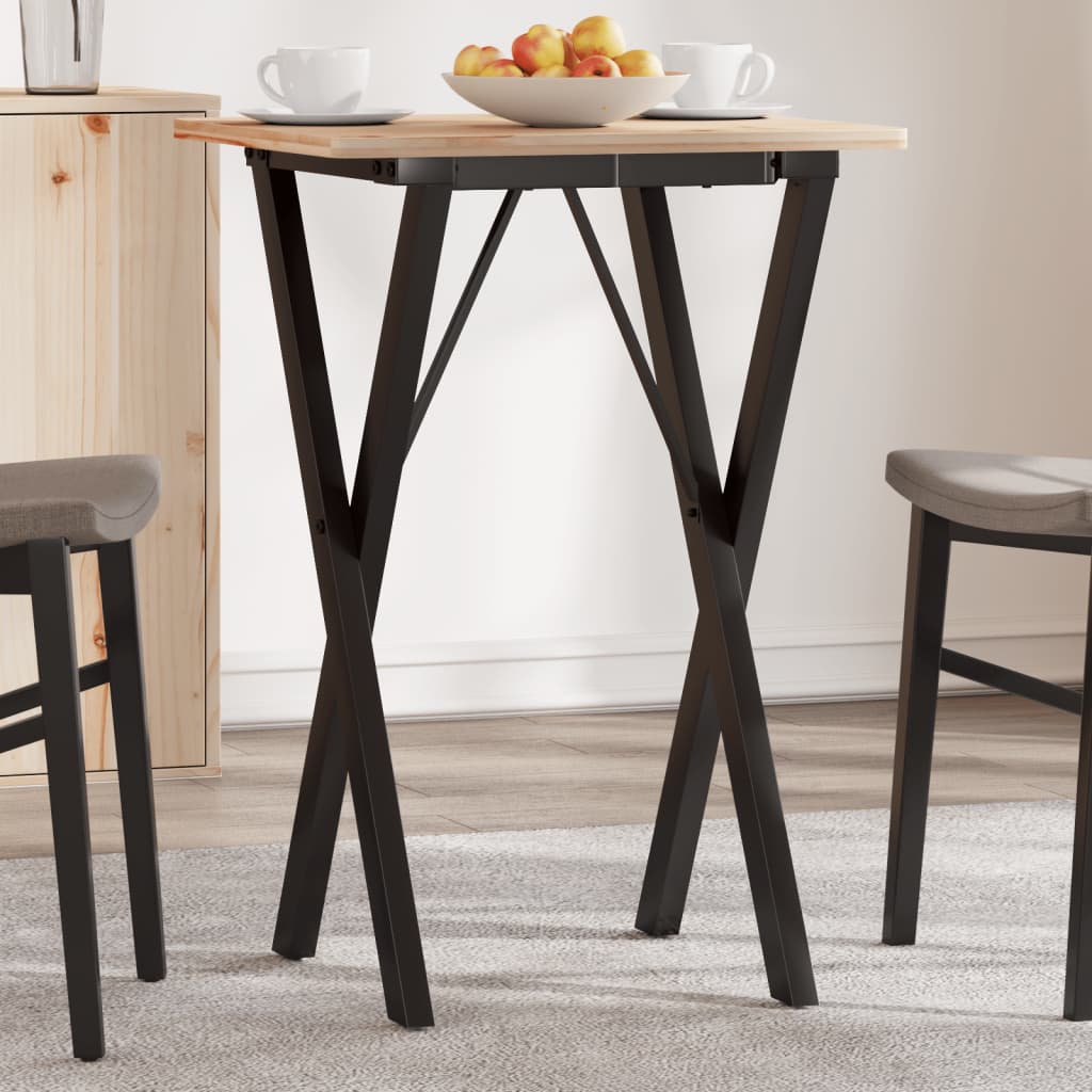 vidaXL Patas de mesa de comedor estructura X acero 40x40x73 cm