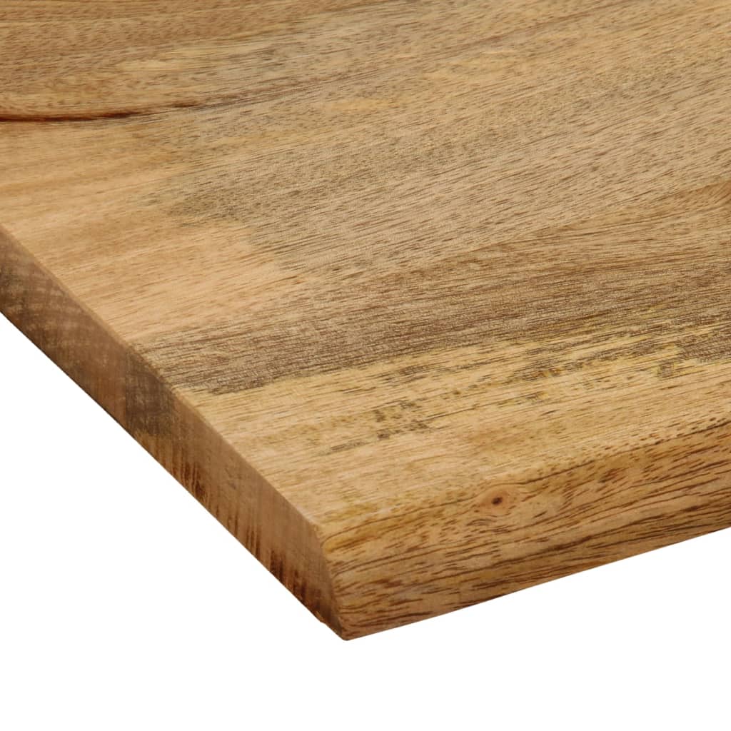 vidaXL Tablero de mesa borde natural madera maciza mango 90x80x2,5 cm - Image 6