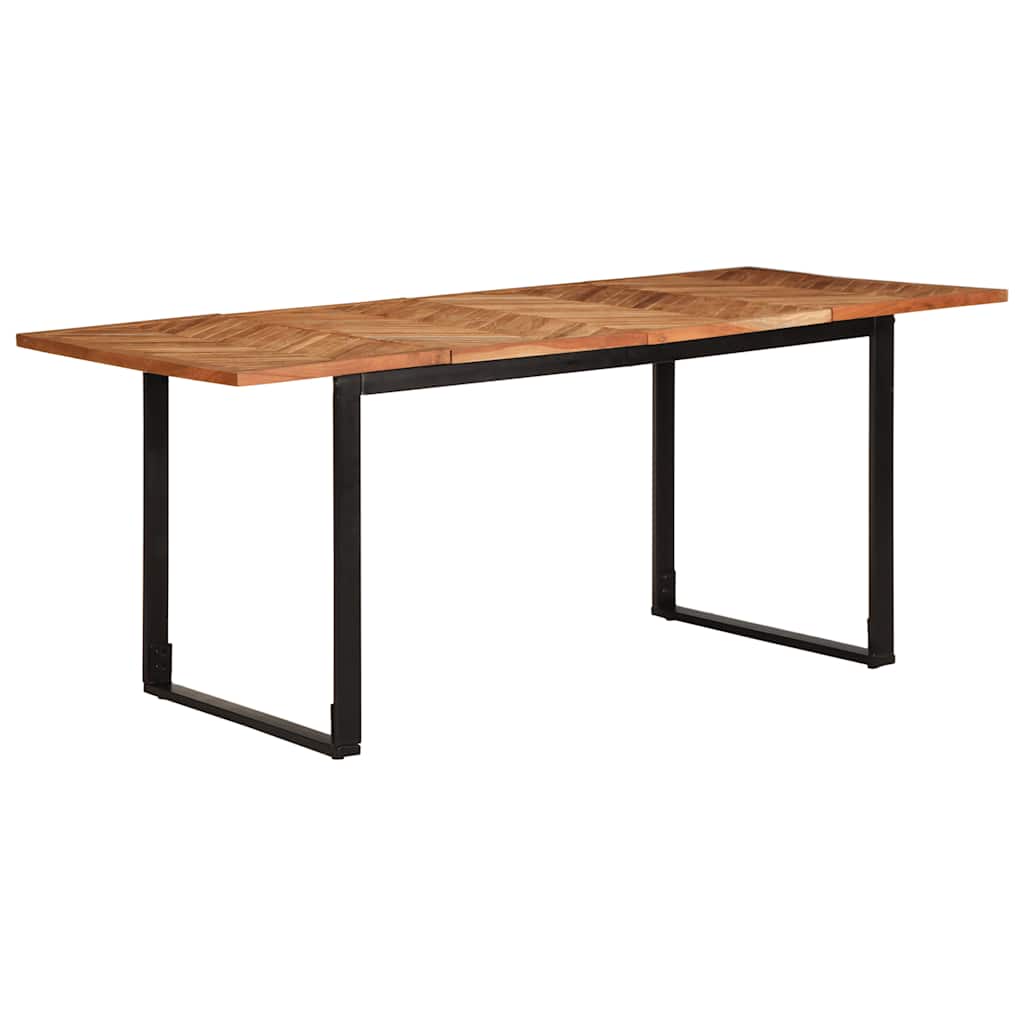 vidaXL Mesa de comedor 180x90x75 cm madera maciza acacia
