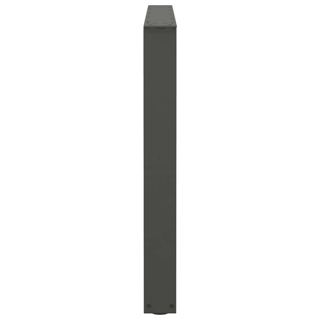 vidaXL Patas para mesa de comedor en forma de V (2 unidades), antracita, 100 x (72-73,3) cm, acero - Image 6