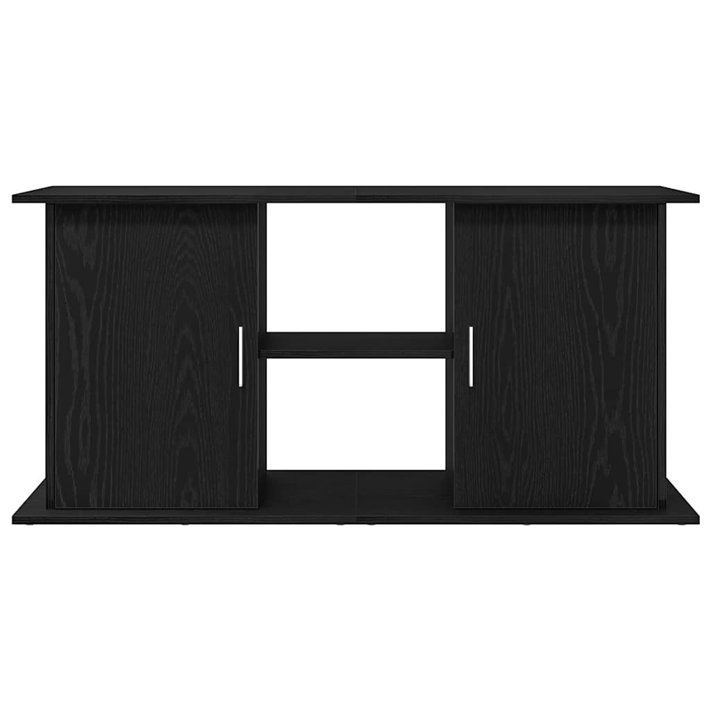 vidaXL Soporte para acuario de madera de roble negro 121x41x58 cm - Image 5