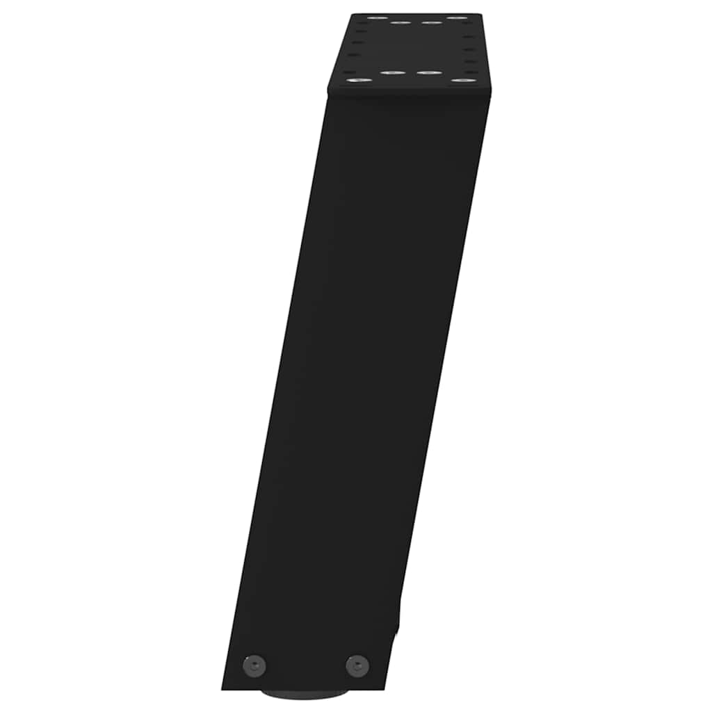 vidaXL Patas para mesa de centro en forma de U (2 unidades), color negro, 40 x (30-31) cm, acero - Image 6