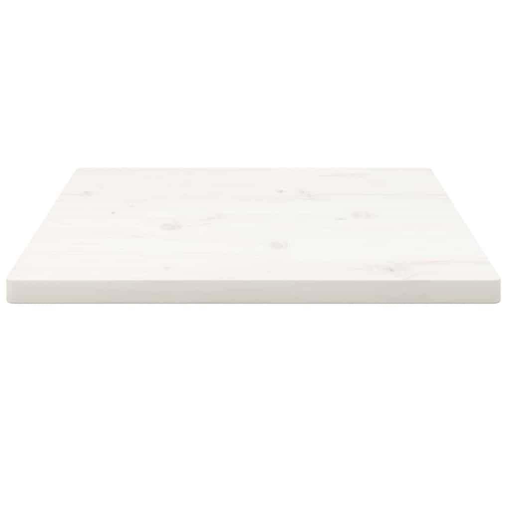 vidaXL Tablero de mesa cuadrado madera maciza pino blanco 50x50x2,5 cm - Image 3