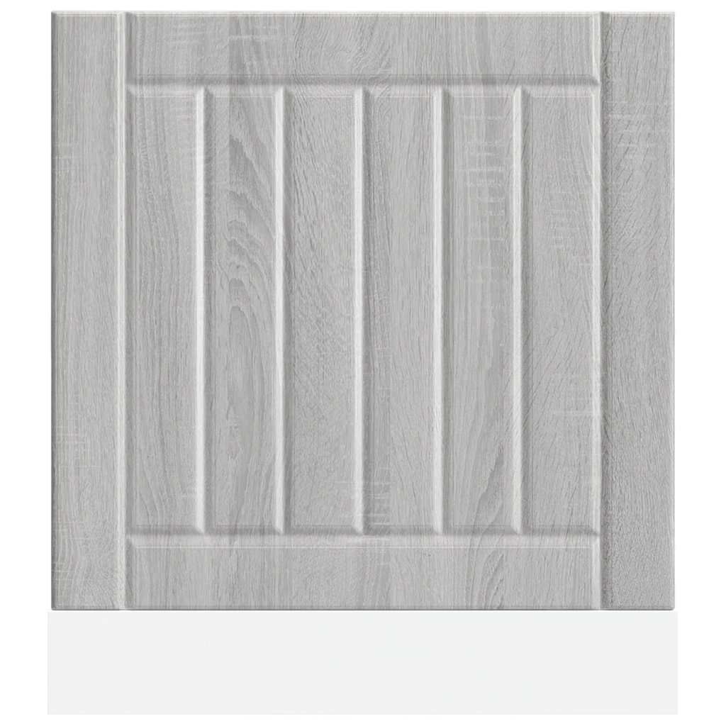 vidaXL Panel para lavavajillas Lucca madera contrachapada sonoma gris - Image 4