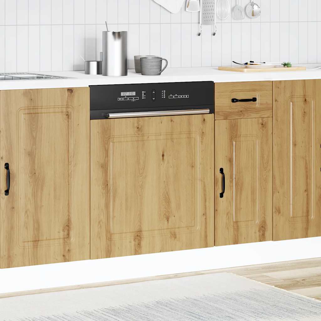 vidaXL Panel para lavavajillas Kalmar roble artesanal 60x1,5x67 cm - Image 3