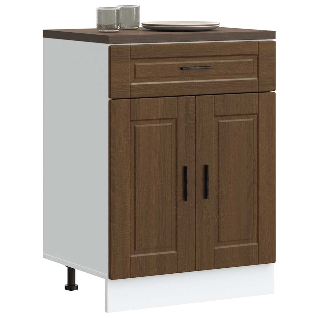 vidaXL Mueble bajo de cocina porto roble marrón madera reconstituida