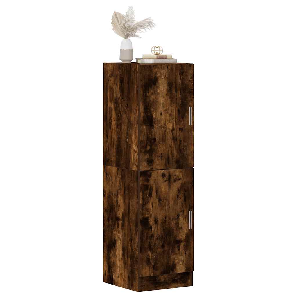 vidaXL Mueble cocina madera ingeniería roble ahumado 38x41,5x131,5 cm