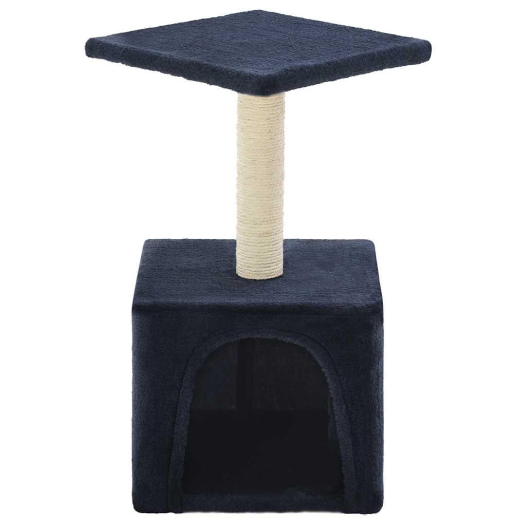 vidaXL Rascador para gatos con poste de sisal 55 cm azul oscuro - Image 3