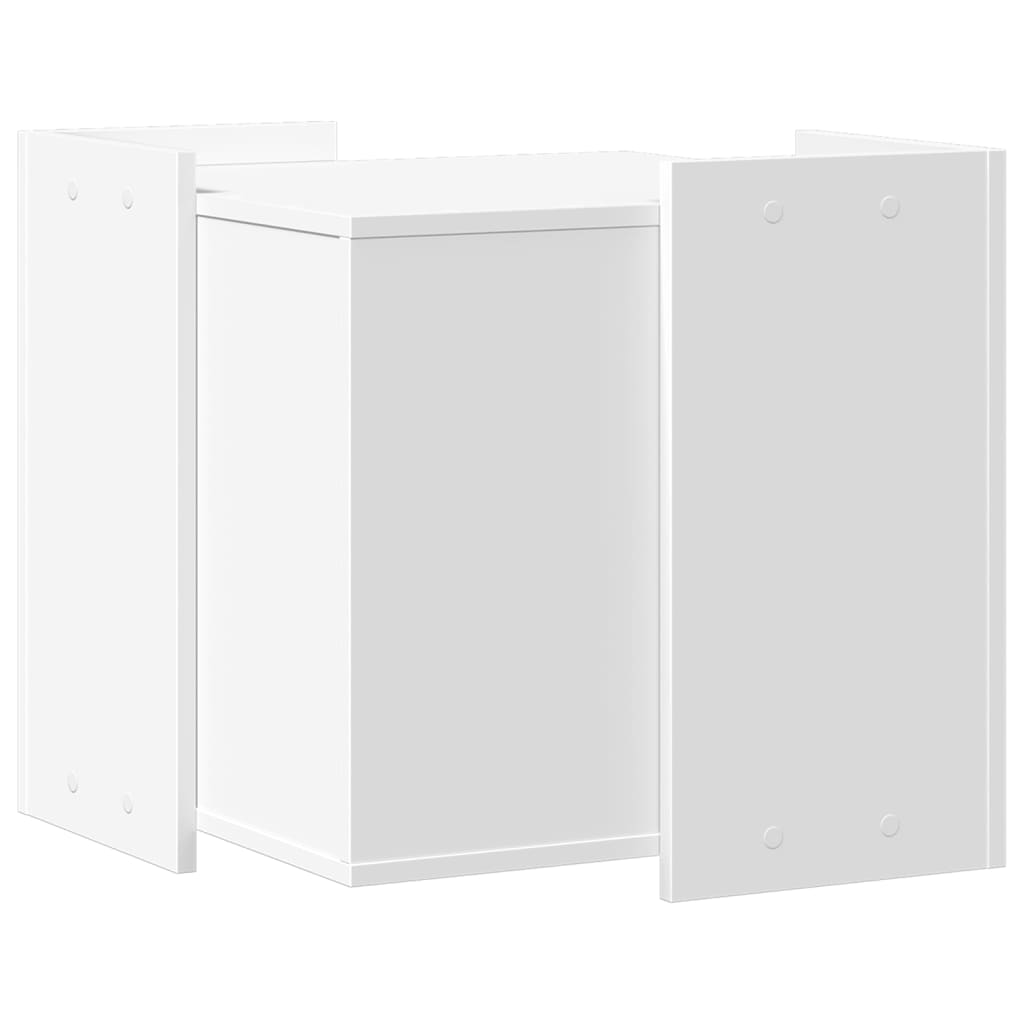 vidaXL Mueble arenero para gatos madera ingeniería blanco 53x53x51 cm - Image 6