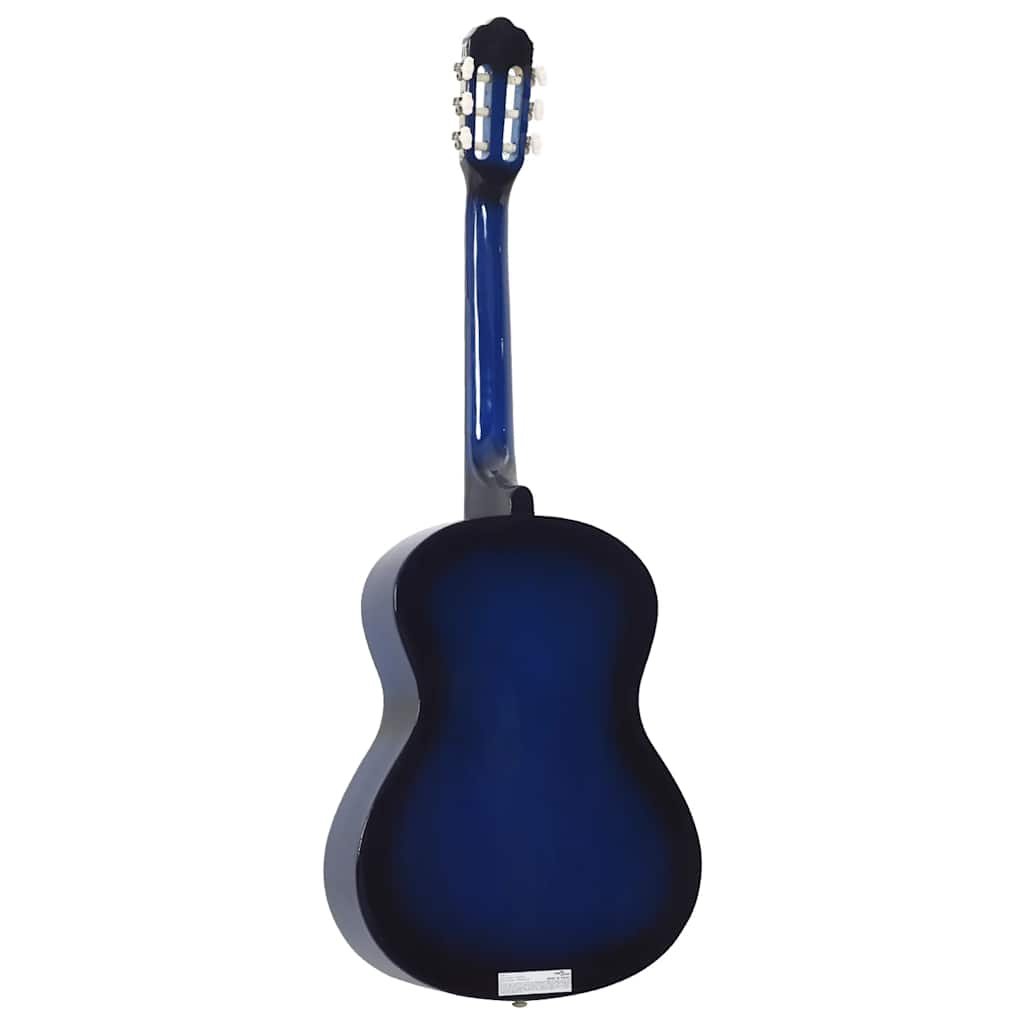 vidaXL Guitarra clásica para principiantes madera de tilo azul 4/4 39" - Image 5