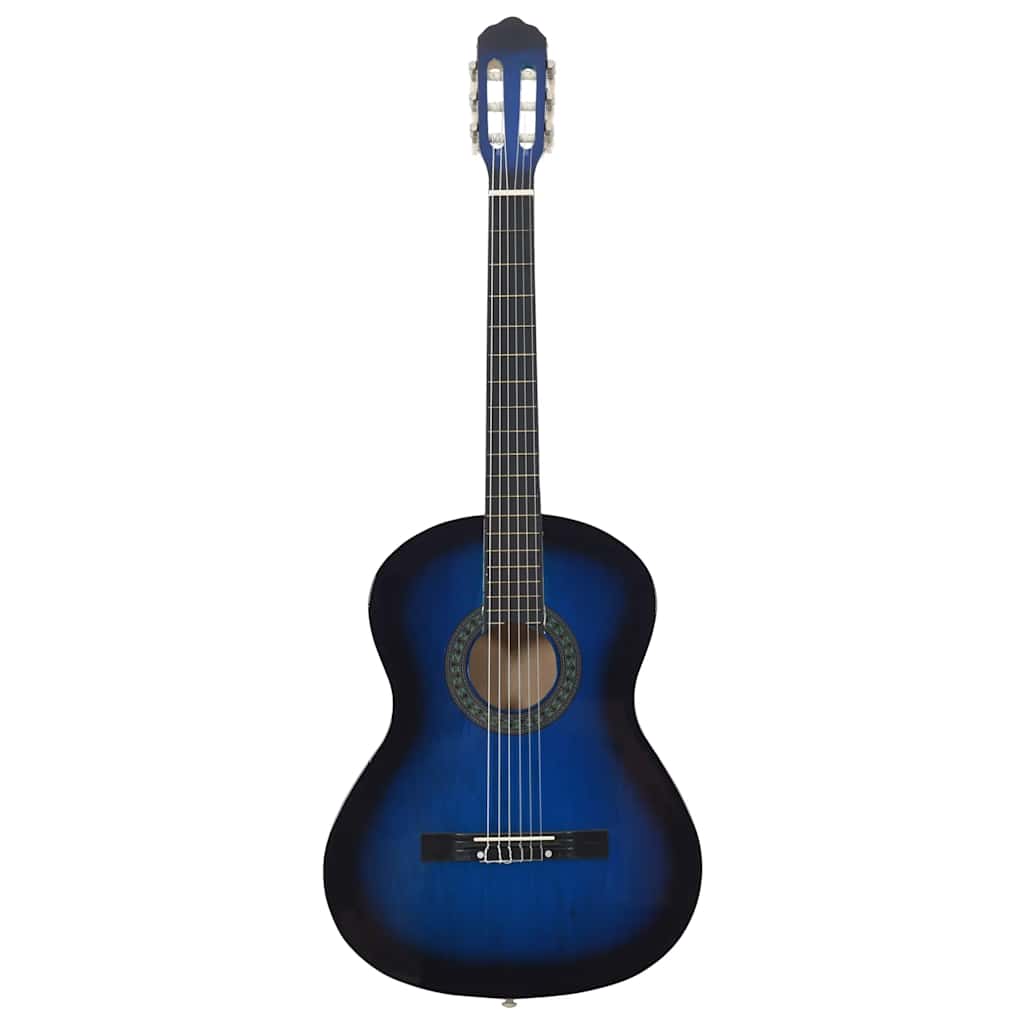 vidaXL Guitarra clásica para principiantes madera de tilo azul 4/4 39" - Image 3