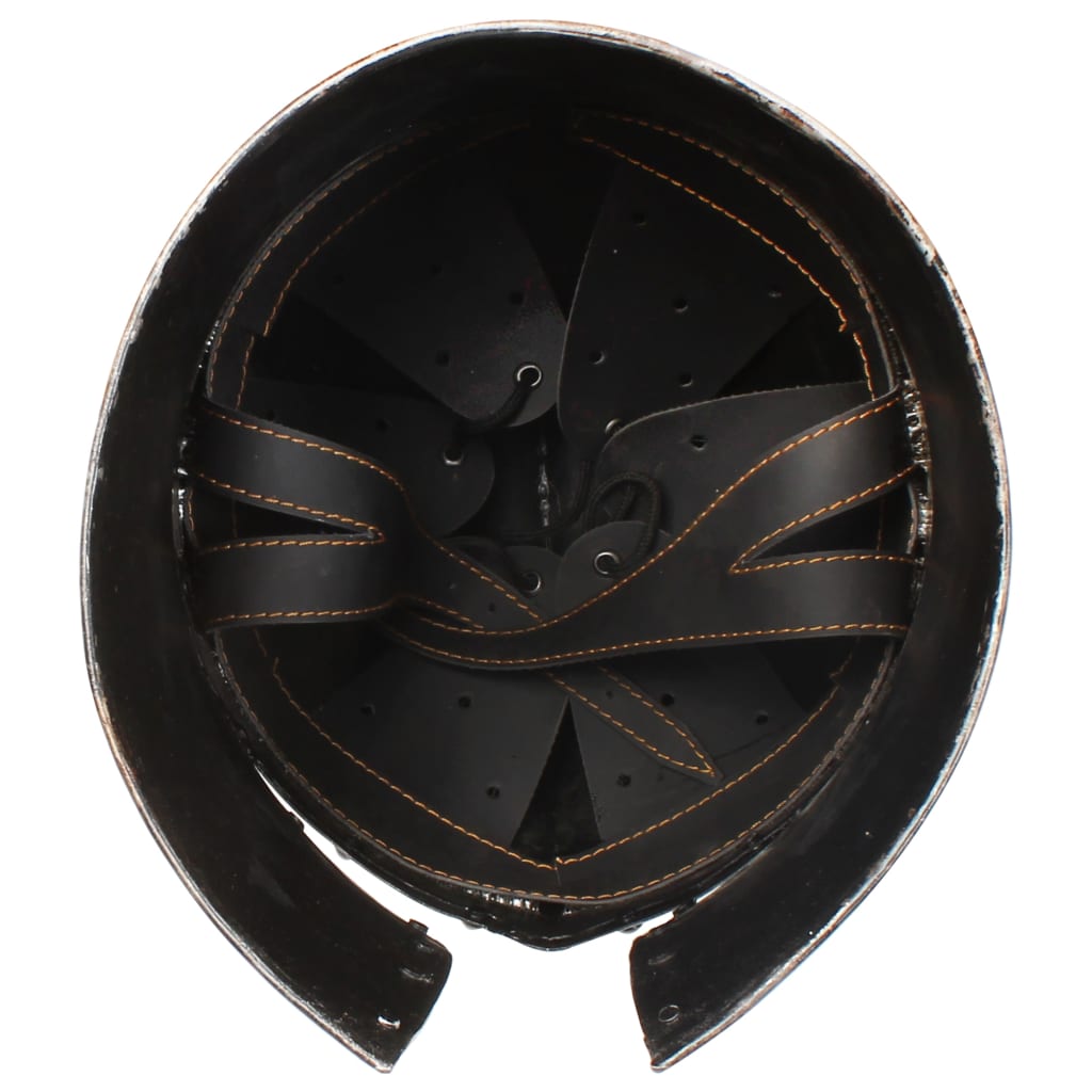 vidaXL Réplica de casco de caballero medieval antiguo LARP acero plata - Image 5