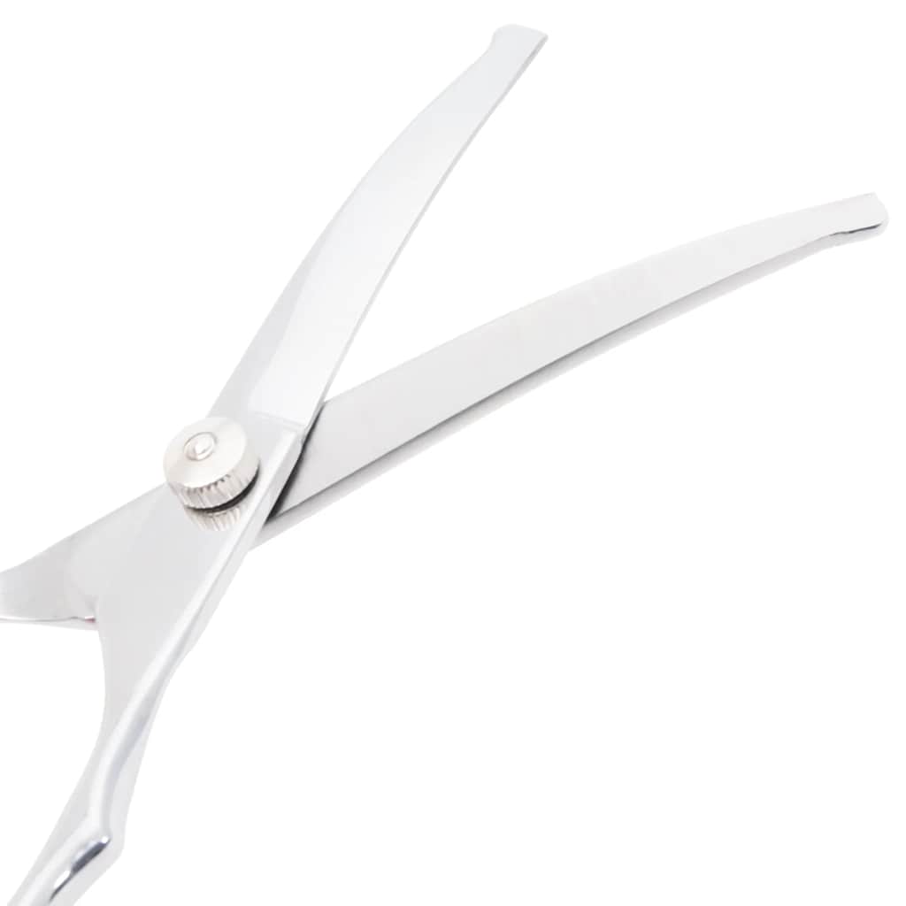 vidaXL Set de tijeras de peluquería canina 4 piezas acero inoxidable - Image 4