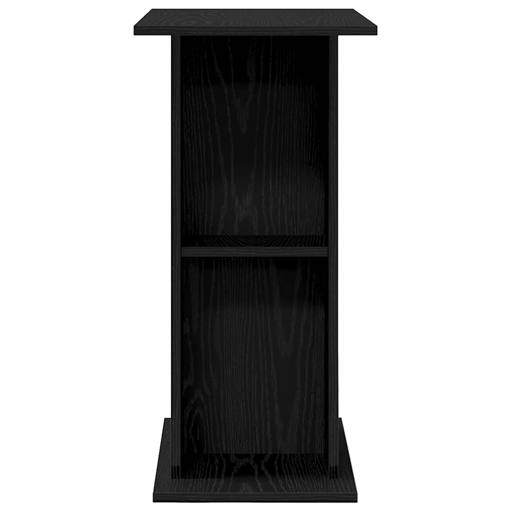 vidaXL Soporte para acuario de madera de roble negro 60,5x36x72,5 cm - Image 6