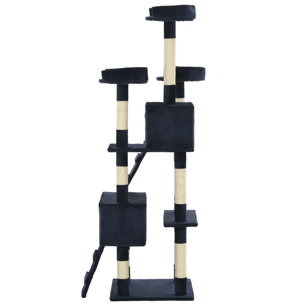 vidaXL Rascador para gatos con poste de sisal 170 cm azul - Image 4