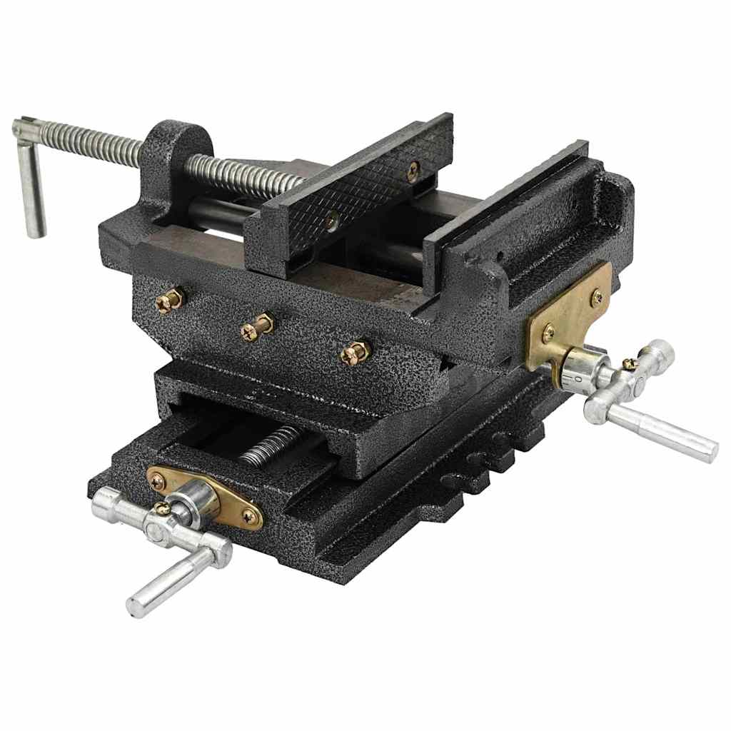 vidaXL Tornillo de banco manual carro transversal 150 mm