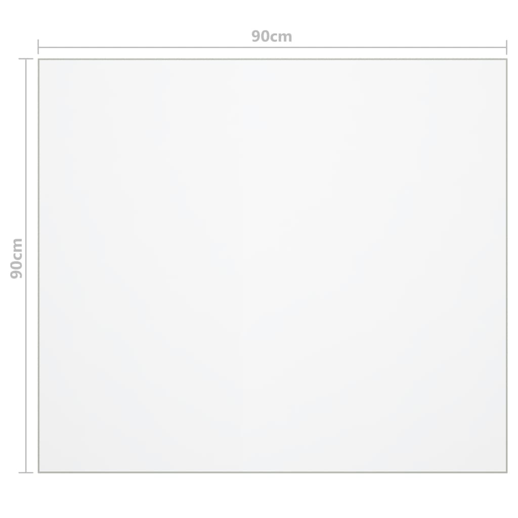 vidaXL Protector de mesa PVC mate 90x90 cm 1,6 mm - Image 6