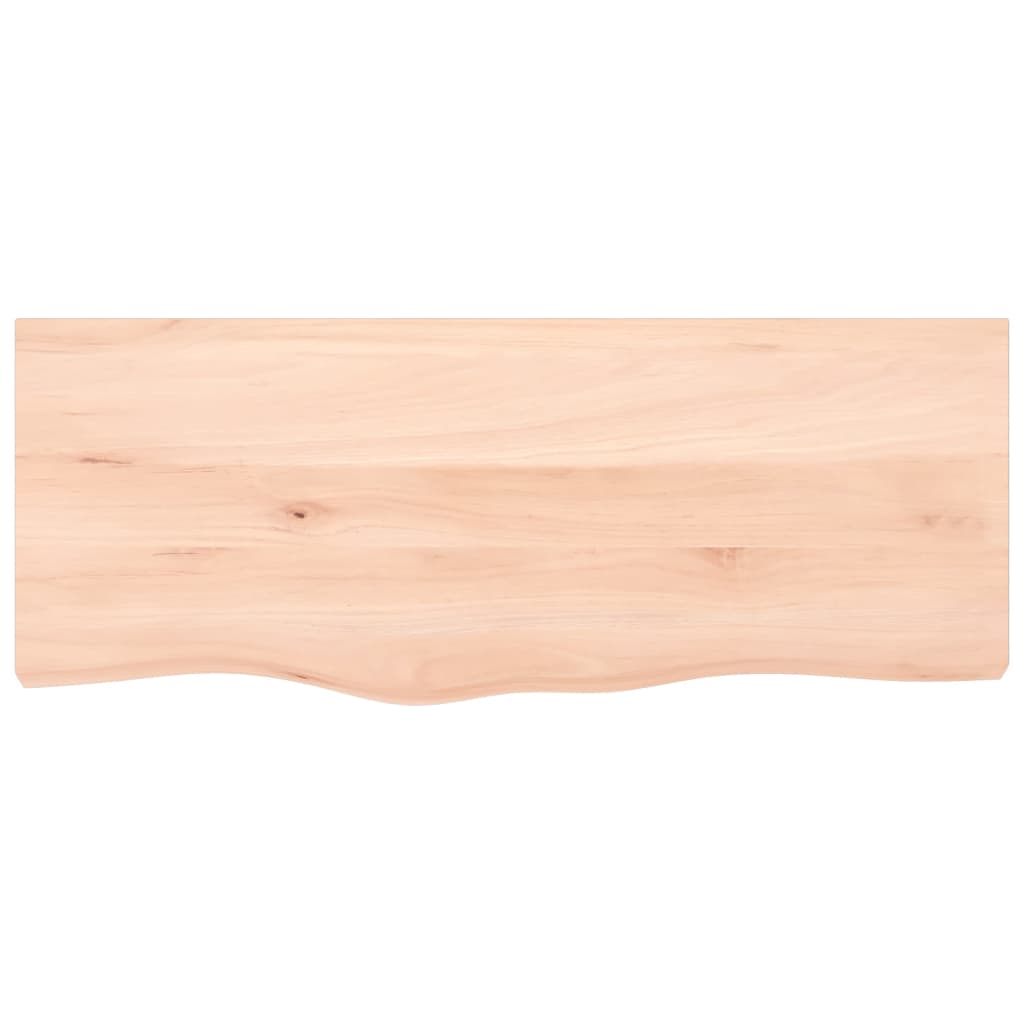 vidaXL Tablero de mesa madera maciza roble sin tratar 100x40x(2-4) cm - Image 3