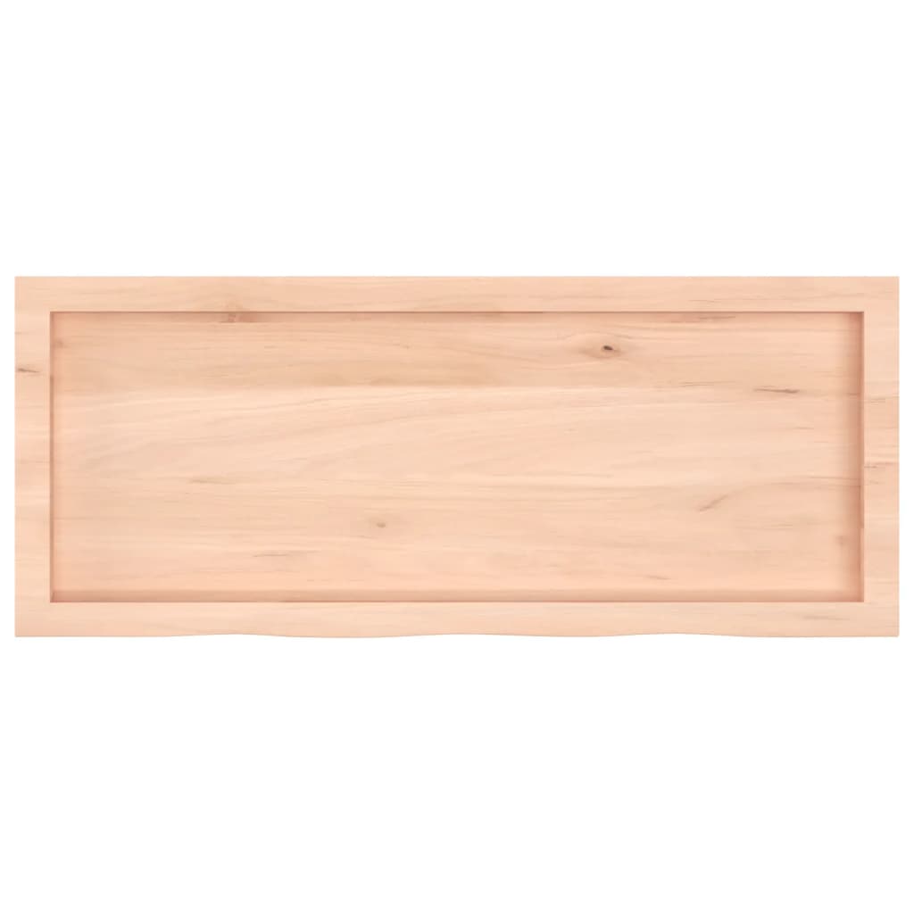 vidaXL Tablero de mesa madera maciza roble sin tratar 100x40x(2-4) cm - Image 4