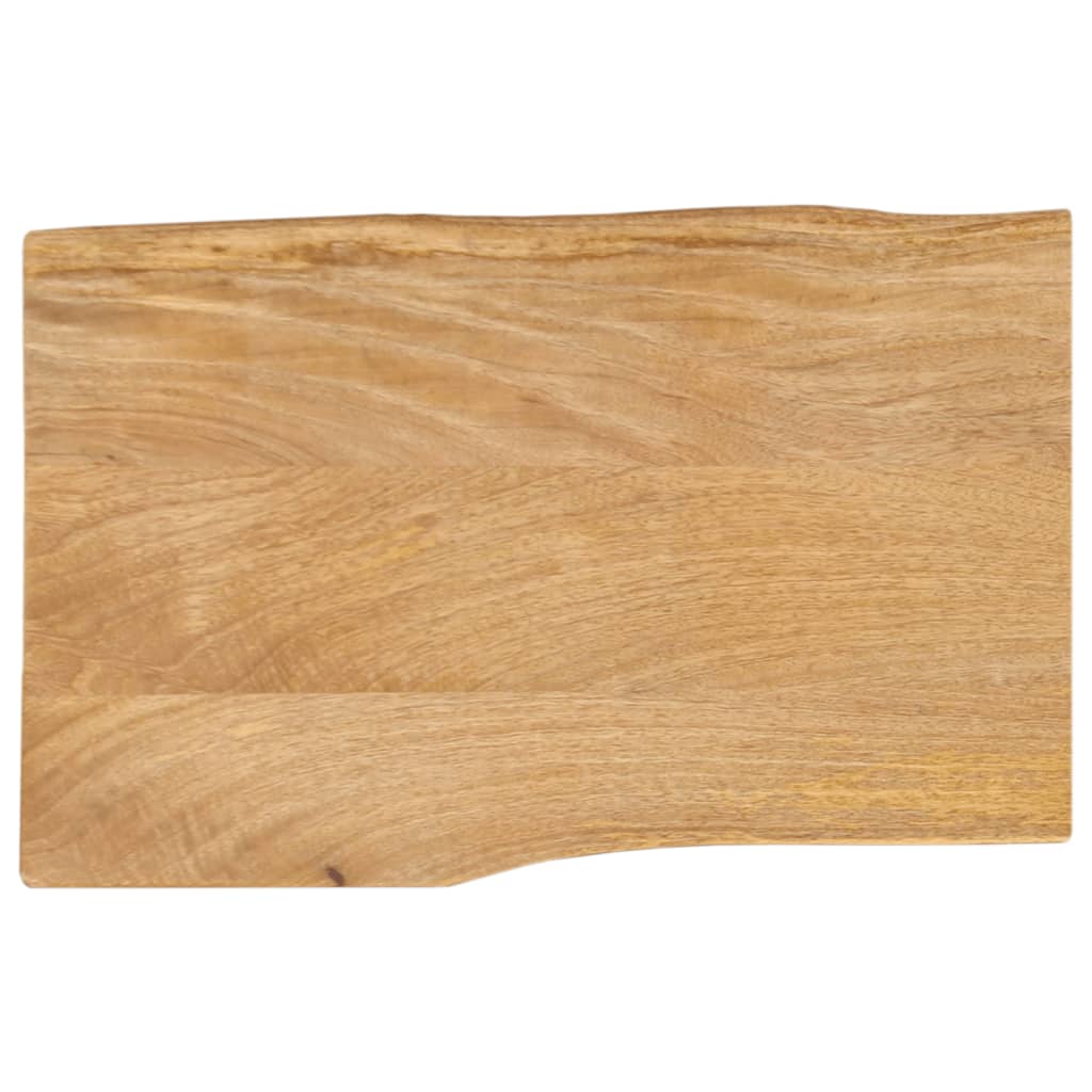 vidaXL Tablero de mesa borde natural madera maciza mango 50x40x2,5 cm