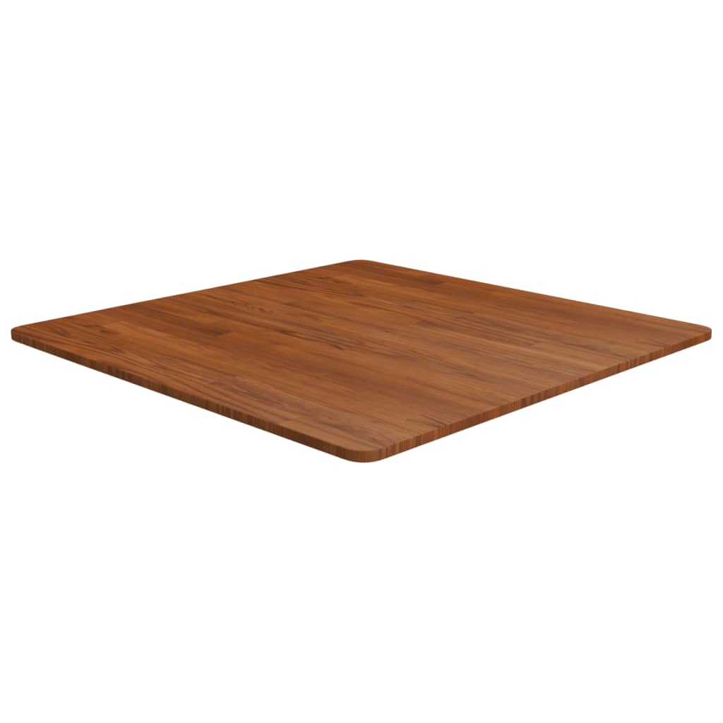 vidaXL Tablero de mesa cuadrada madera roble marrón oscuro 80x80x1,5cm