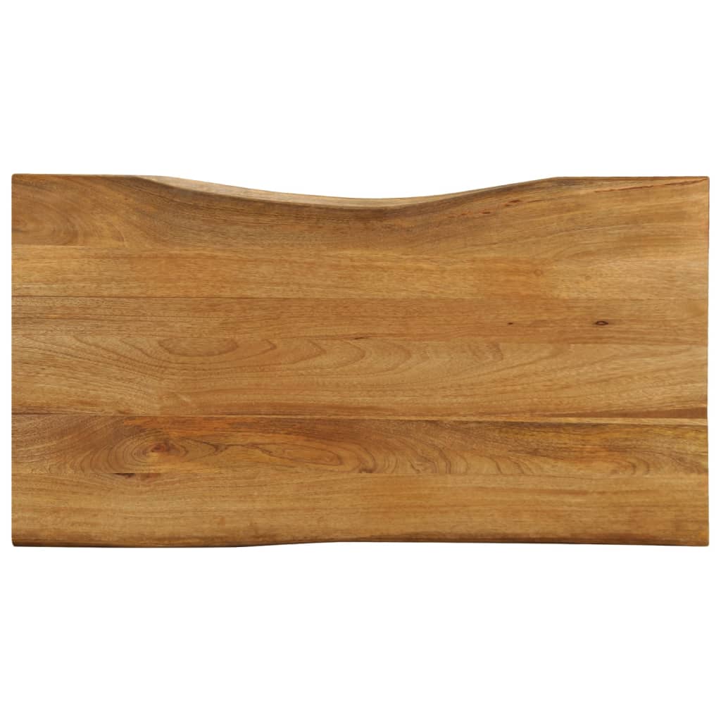 vidaXL Tablero de mesa borde natural madera maciza mango 110x60x2,5 cm - Image 4