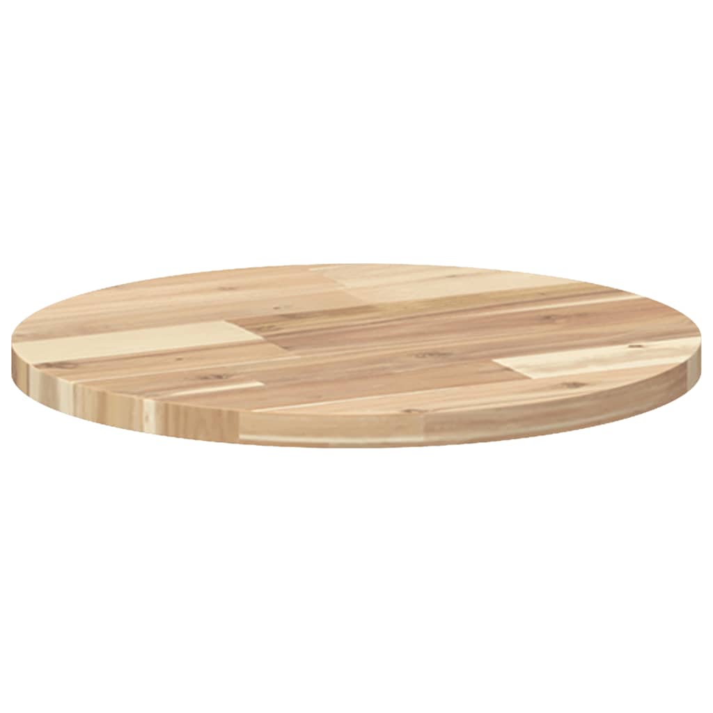 vidaXL Tablero de mesa redondo madera maciza de acacia Ø40x2 cm - Image 5