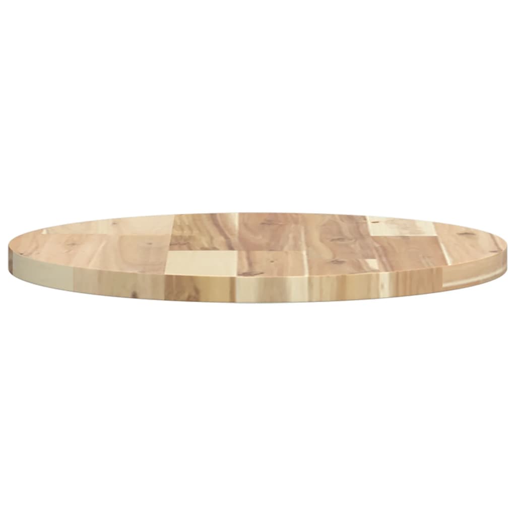 vidaXL Tablero de mesa redondo madera maciza de acacia Ø40x2 cm - Image 6