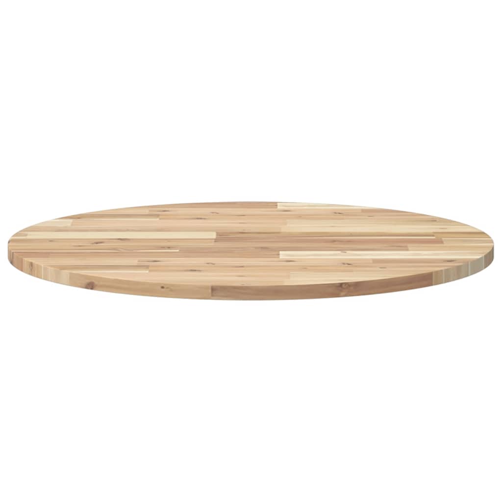 vidaXL Tablero de mesa redondo madera maciza de acacia Ø70x2 cm - Image 4