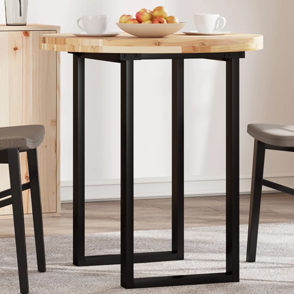 vidaXL Tablero de mesa redondo madera maciza de acacia Ø70x4 cm