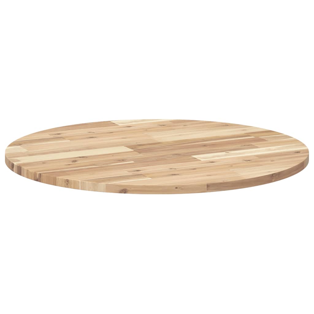 vidaXL Tablero de mesa redondo madera maciza de acacia Ø70x2 cm - Image 5