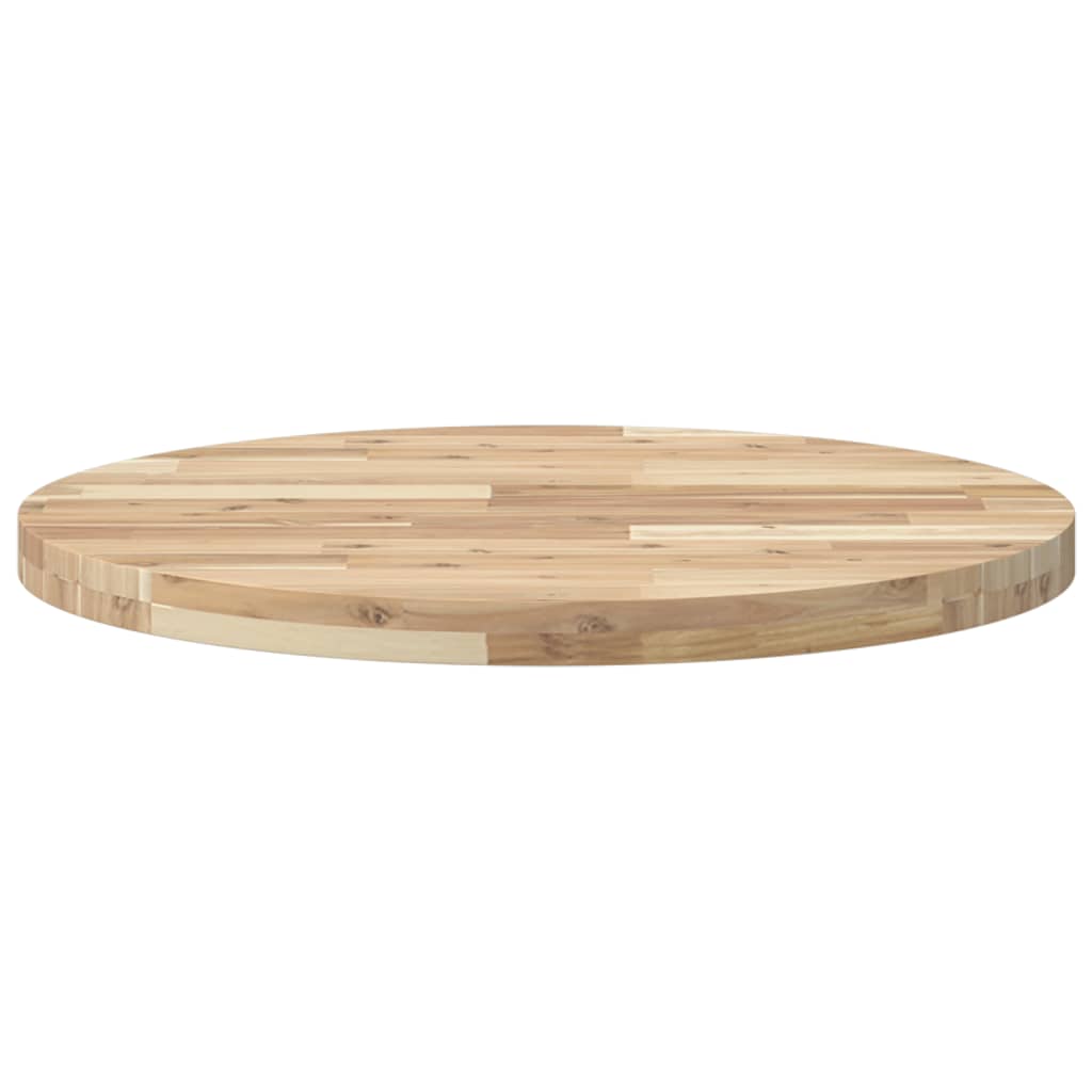 vidaXL Tablero de mesa redondo madera maciza de acacia Ø70x4 cm - Image 4