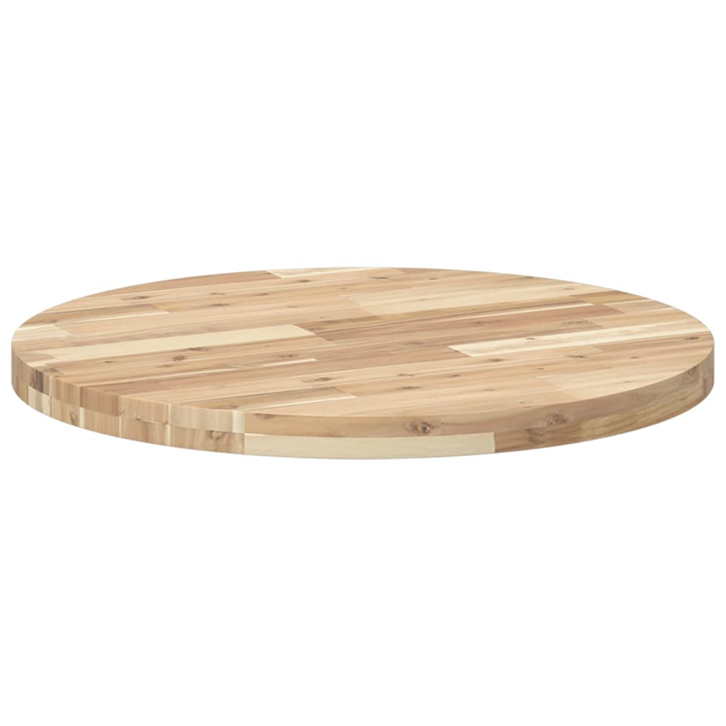 vidaXL Tablero de mesa redondo madera maciza de acacia Ø70x4 cm - Image 5