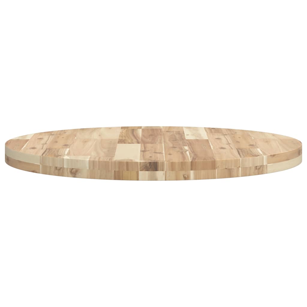 vidaXL Tablero de mesa redondo madera maciza de acacia Ø70x4 cm - Image 6